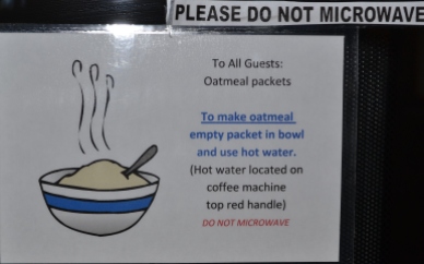Thou shalt not microwave oatmeal!