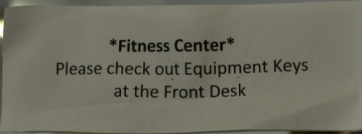 Because you wouldn't want it to be available in the fitness center.